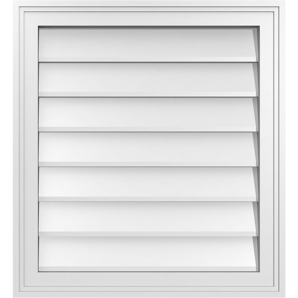 Vertical Surface Mount PVC Gable Vnt: Non-Functional, w/2
